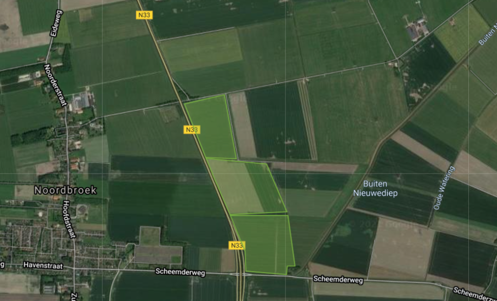 zonnepark evenreiten plangebied